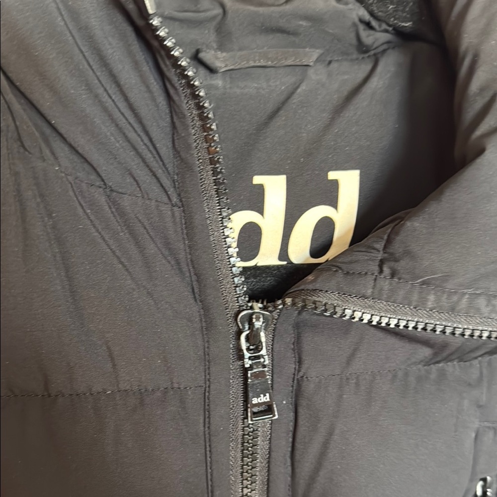 Add Down Black Quilted Jacket - Picture 2 of 7